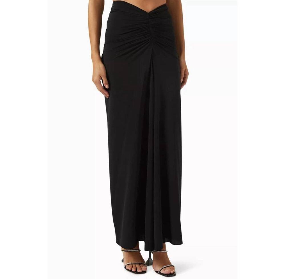 Ronny Kobo Chase Skirt Jet Black Size Medium